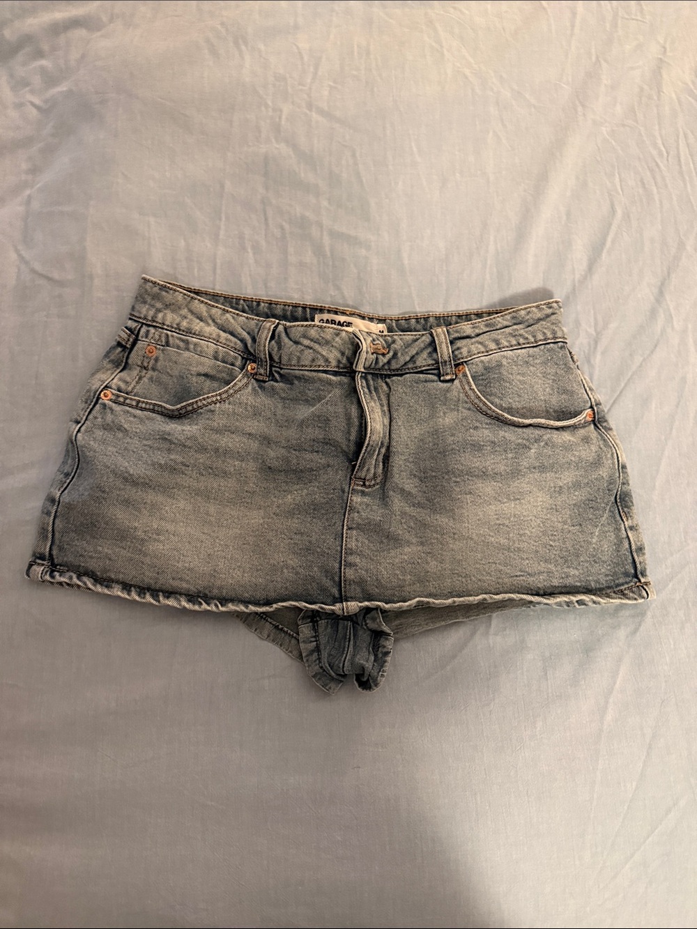 Garage Light Wash Denim Jean Shorts